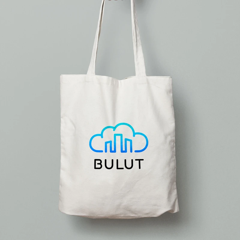 Bulut logo on a tote bag.