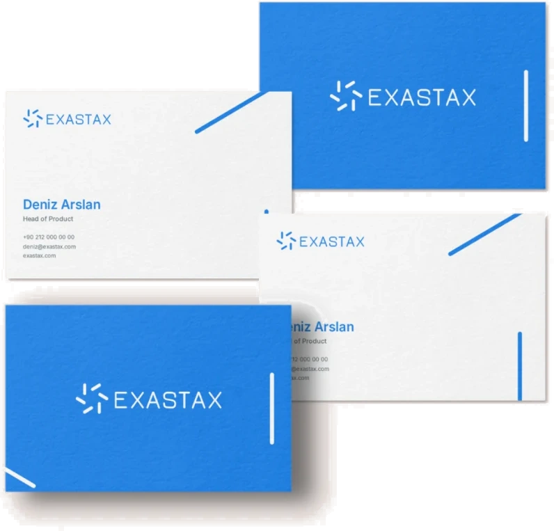 Identity applied to business cards and printed materials.