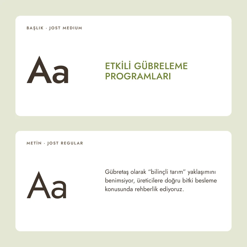 Jost Medium and Jost Regular type specimens