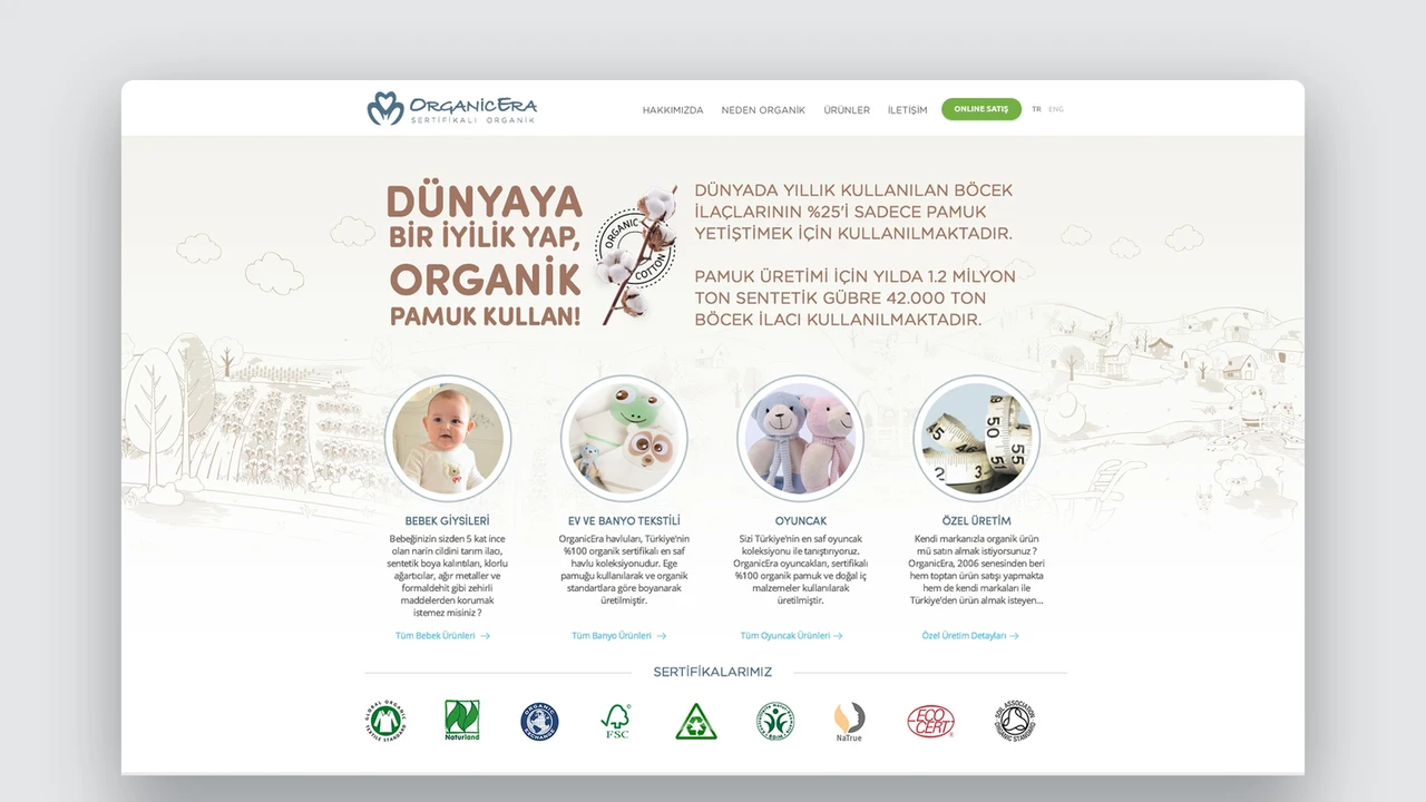 Organicera B2B Web Sitesi