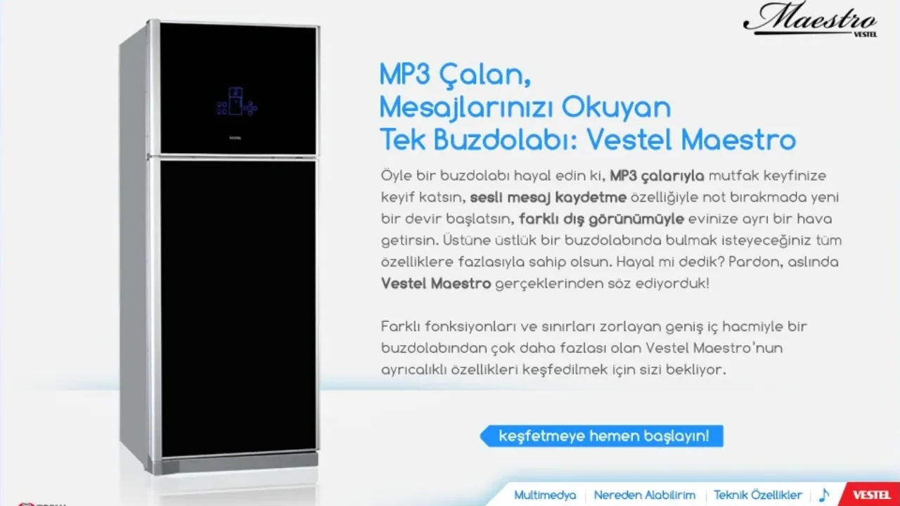 Vestel Maestro Ürün Mikrositesi