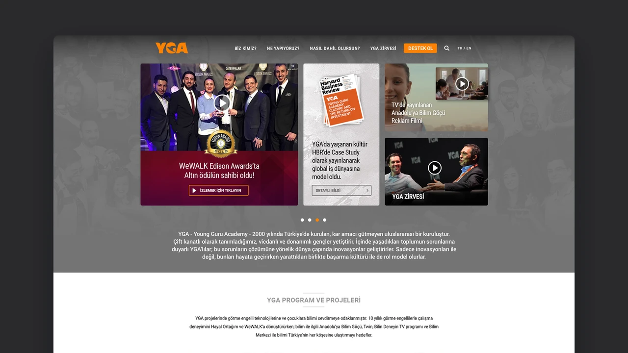 YGA Kurumsal Web Sitesi