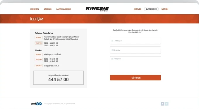 Adres bilgileri ve iletişim formu