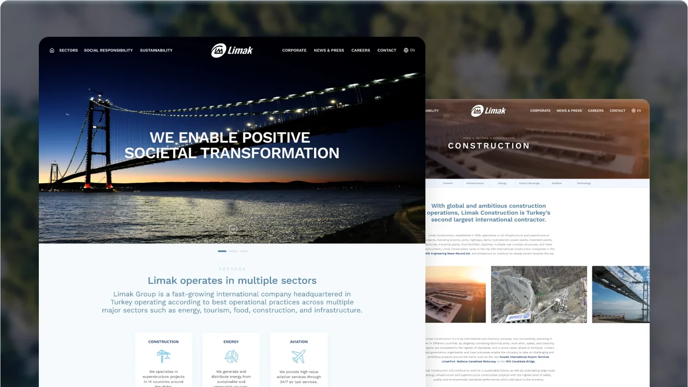 Limak Holding Website