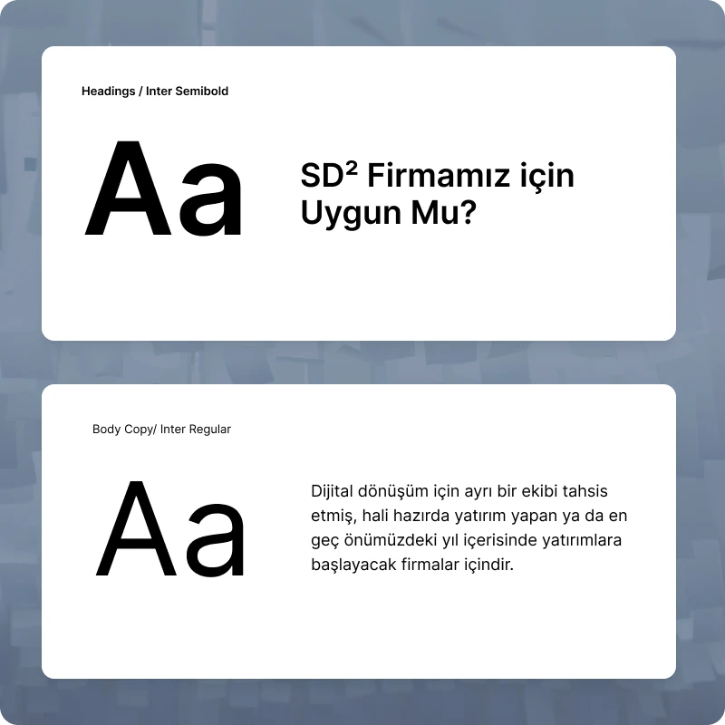 Inter yazı ailesi örnekleri